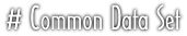 Analytic Studies: Common Data Set