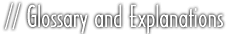 Analytic Studies: Glossary and Explanations